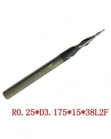 1pc End mill R0.25 Carburo...