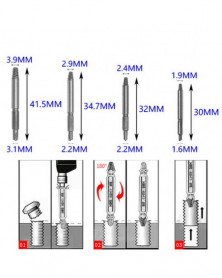 Extractor de tornillos de...