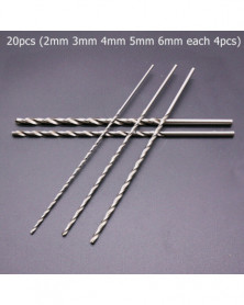 20 piezas 160 mm brocas HSS...