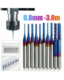 10Pcs set End Mills 1/8...