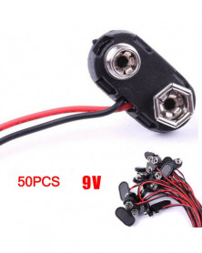 50pcs / set 9V Conector de...