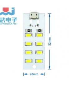 8 leds - Calle puesto placa...