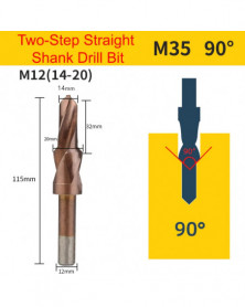 M12 90 grados - Broca...