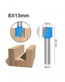 8x13mm - Vástago de 8mm...