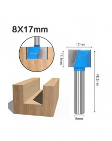 8x17mm - Vástago de 8mm...