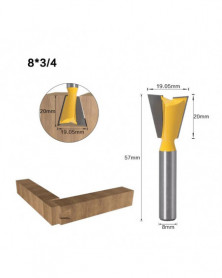 8x19,05 mm - 8mm vástago...