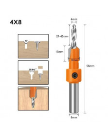 4x8 - Vástago de 8mm HSS...