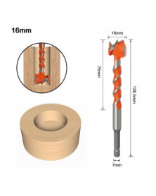 16 mm - Vástago hexagonal...