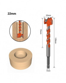 22 mm - Vástago hexagonal...