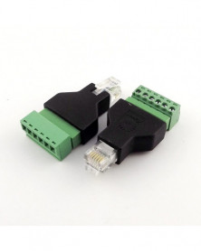 Ethernet RJ12 6P6C macho a...