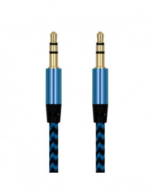 Azul - Cable auxiliar de 1m...