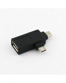 Adaptador USB 2,0 2 en 1,...