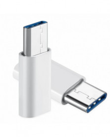 Blanco - Adaptador USB-C a...