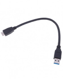 Negro - Cable usb 3,0 macho...