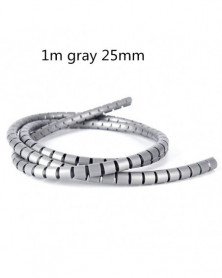 1m gris 25mm - Clip espiral...