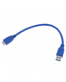 Azul - Cable usb 3,0 macho...