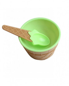 verde - Cuenco para helado,...