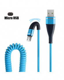 Azul - Cable de datos Micro...