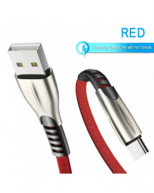 Rojo - Cable USB QC 3,0...