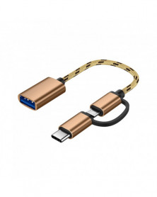 Oro - Adaptador Usb tipo C...