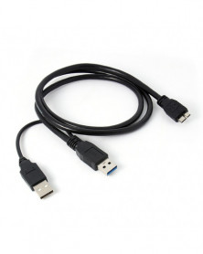 negro - Cable Dual A Micro...