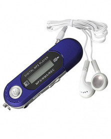 Azul - Mini reproductor MP3...