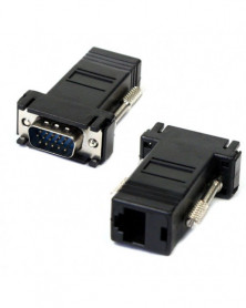 negro - Extensor RJ45 a VGA...