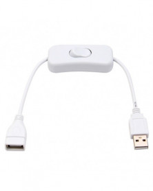 Blanco - Cable USB de 28cm...