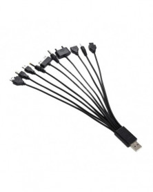 NEGRO - Cable de carga USB...