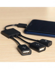 Micro USB/Tipo C a 2 OTG,...