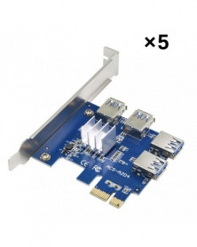 5 piezas - Adaptador PCIE a...