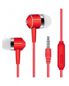 rojo - Auriculares estéreo...