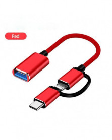 01 - Cable USB 2 en 1 para...