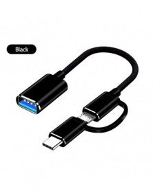 03 - Cable USB 2 en 1 para...