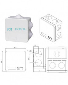 Color: 85x85x50mm - Caja de...