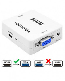 Blanco - Conversor HDMI2VGA...